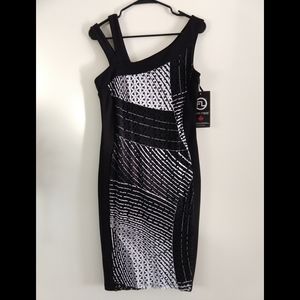 Frank Lyman Asymmetrical Bodycon Evening Dress